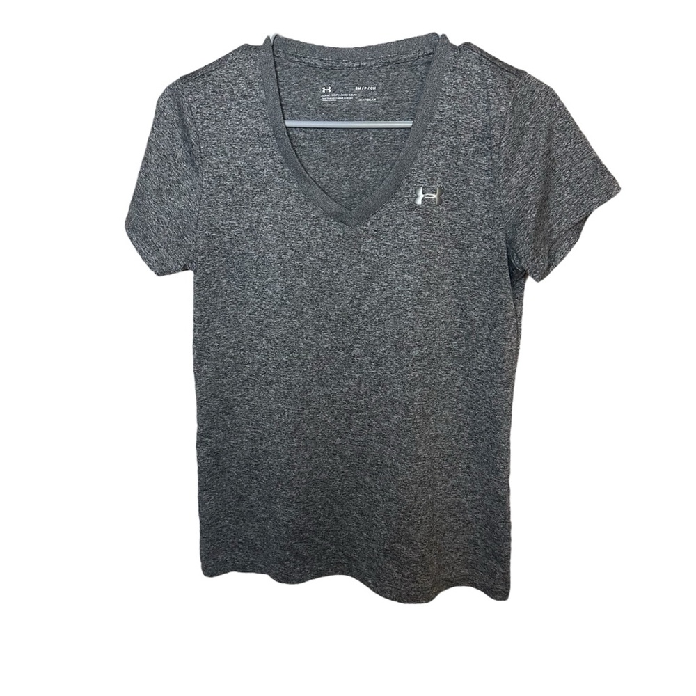 Under Armour Gray V Neck Shirt Small